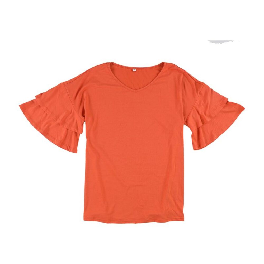 Tags Weekly Womens Ruffle Sleeve Tunic Blouse, NWT